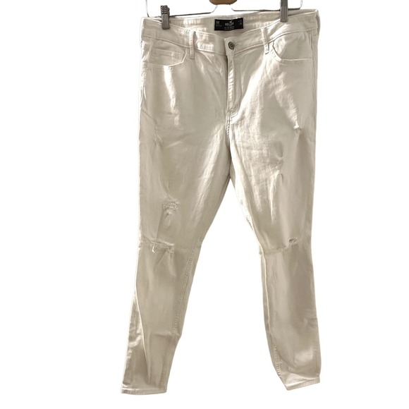 Hollister Women's Classic Stretch High Rise Super Skinny Jeans Size 15R/W32 L30 - Picture 2 of 12